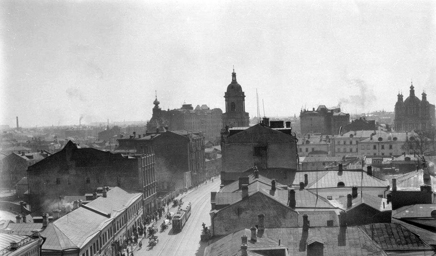 Пятницкая улица. 1931 год. Фотограф: Уильям Осгуд Филд