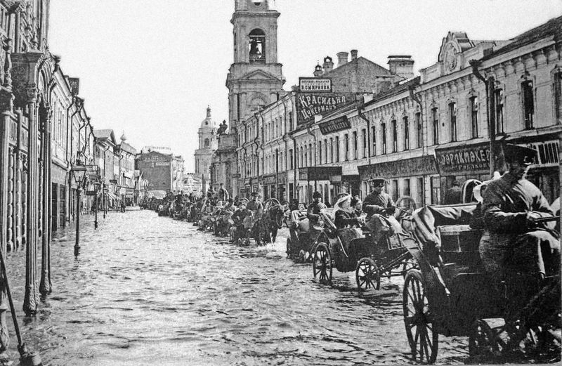 Наводнение на Пятницкой. 1908 год.