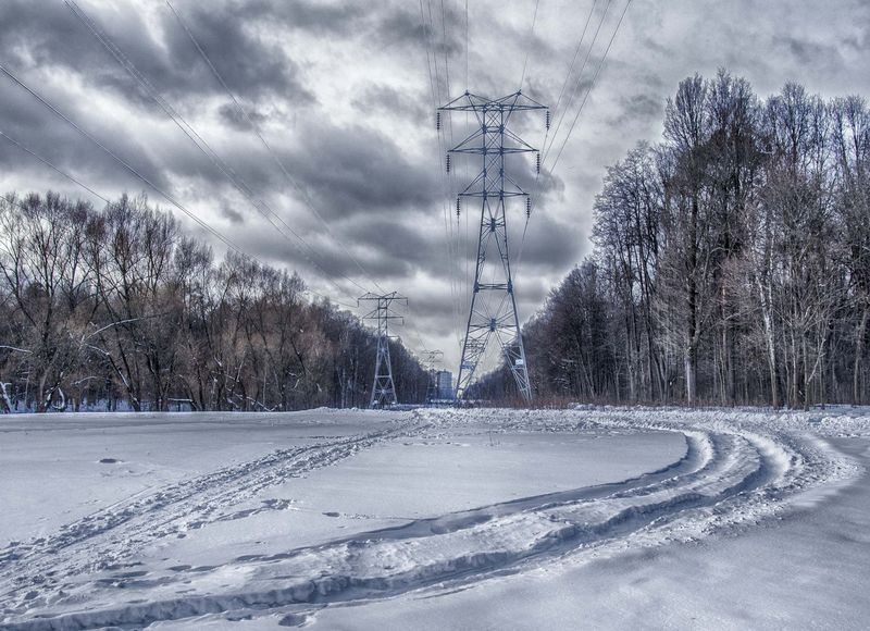 Съемка зимнего пейзажа. Фото: Анна Орлова