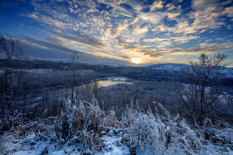 Съемка зимнего пейзажа. Фото: Евгений Колков