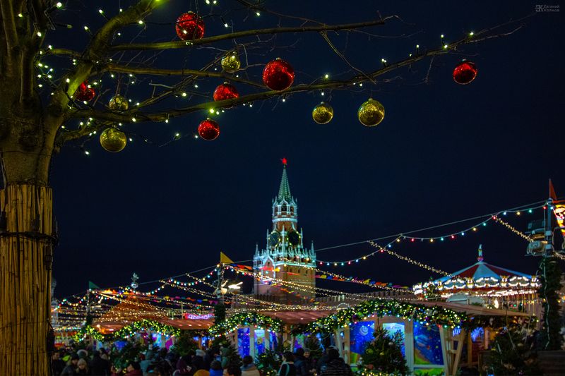 Новогодняя Москва. Фото: Евгений Колков